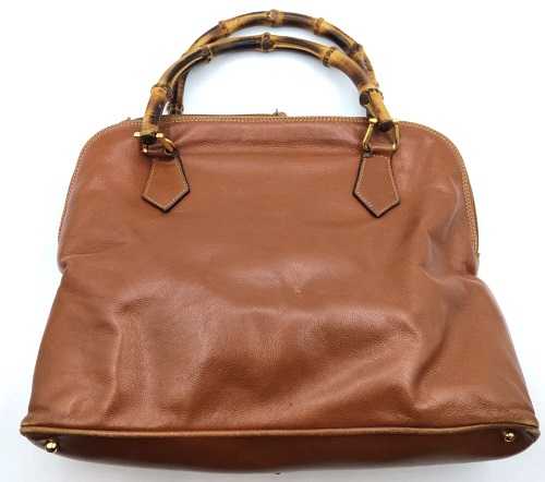 グッチ買取 バンブーハンドバッグ ライトブラウン